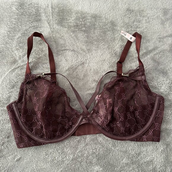 NWOT Victoria's Secret Very Sexy Low Cut Demi Underwire Bra 36DD Unlined - Picture 1 of 6